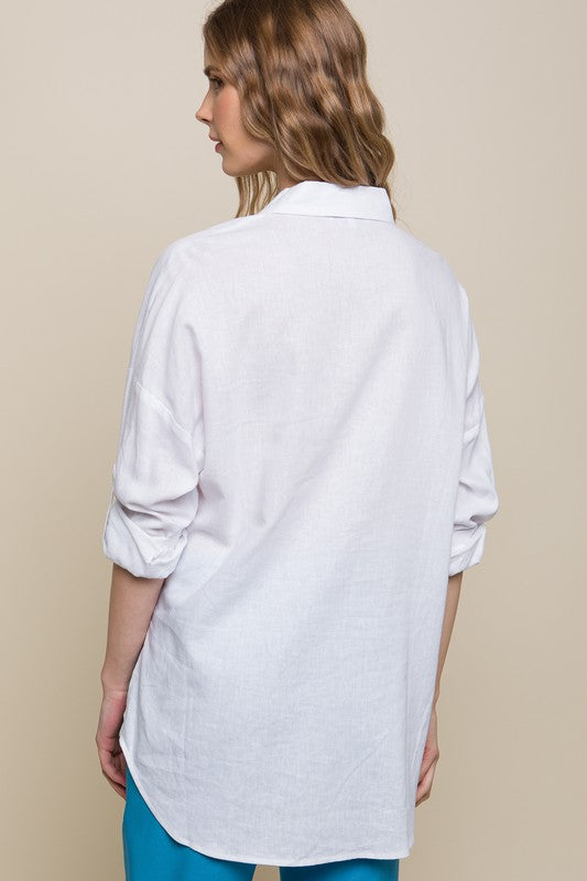 Liliane Linen Top