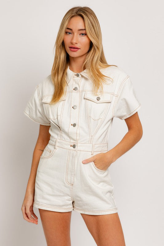 Kylie Short Sleeve Romper