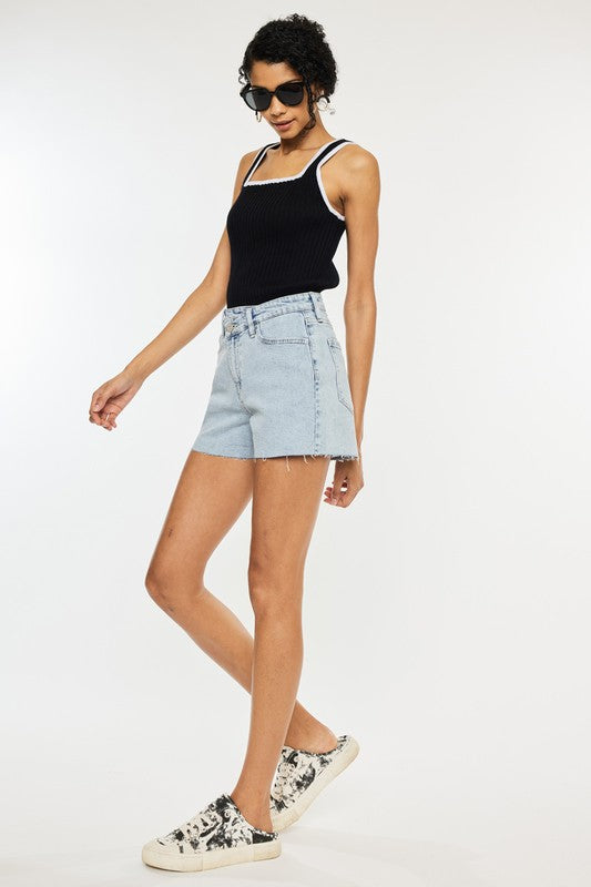 High Rise Crossover Shorts