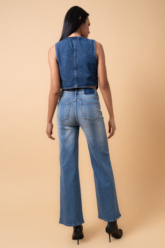 Cove High Rise Relaxed Wide Leg Jeans