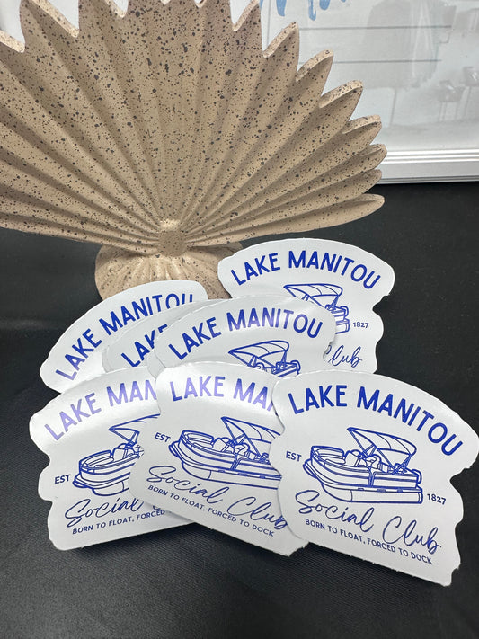 Lake Manitou Social Club Sticker