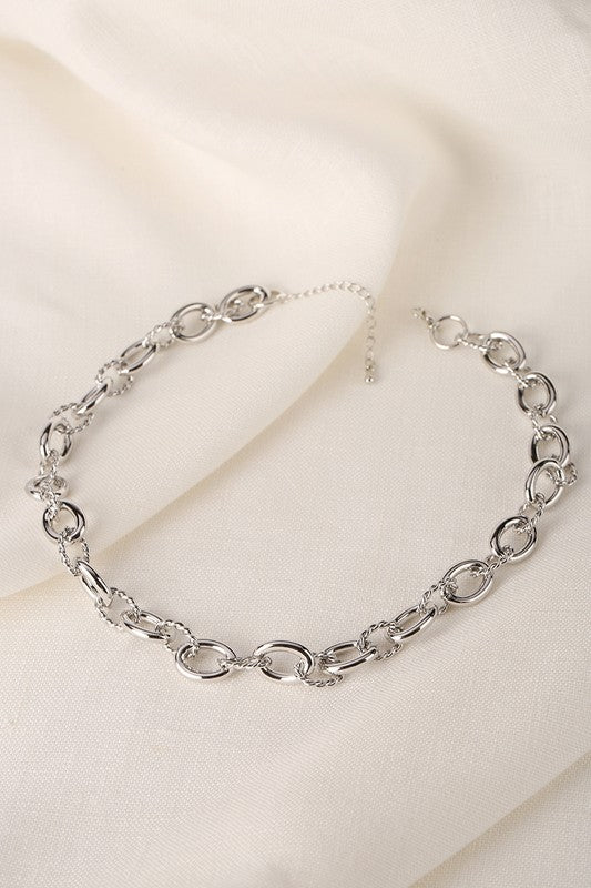 Bold Chain Silver Necklace