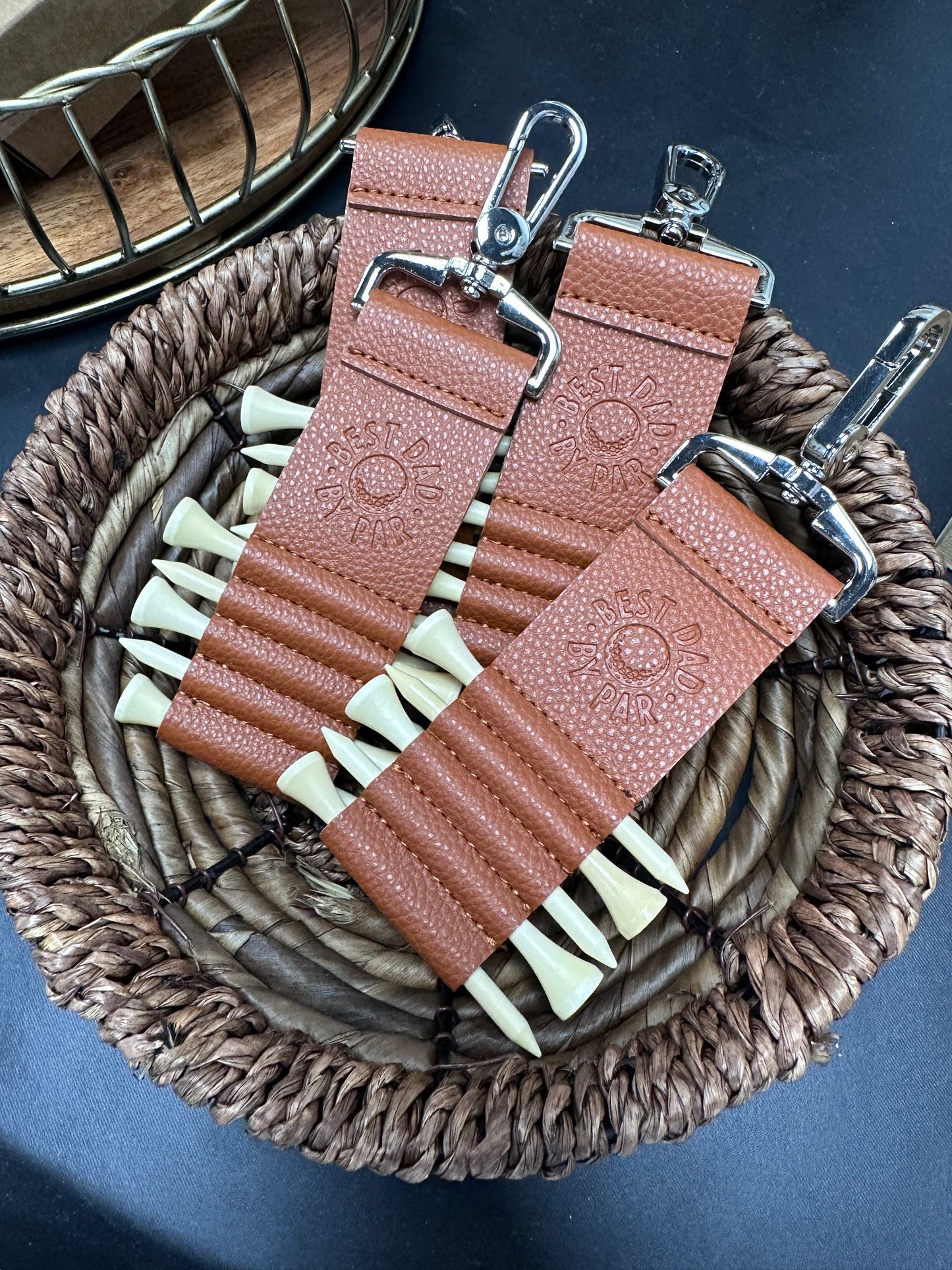 Best Dad By Par Golf Tee Holder