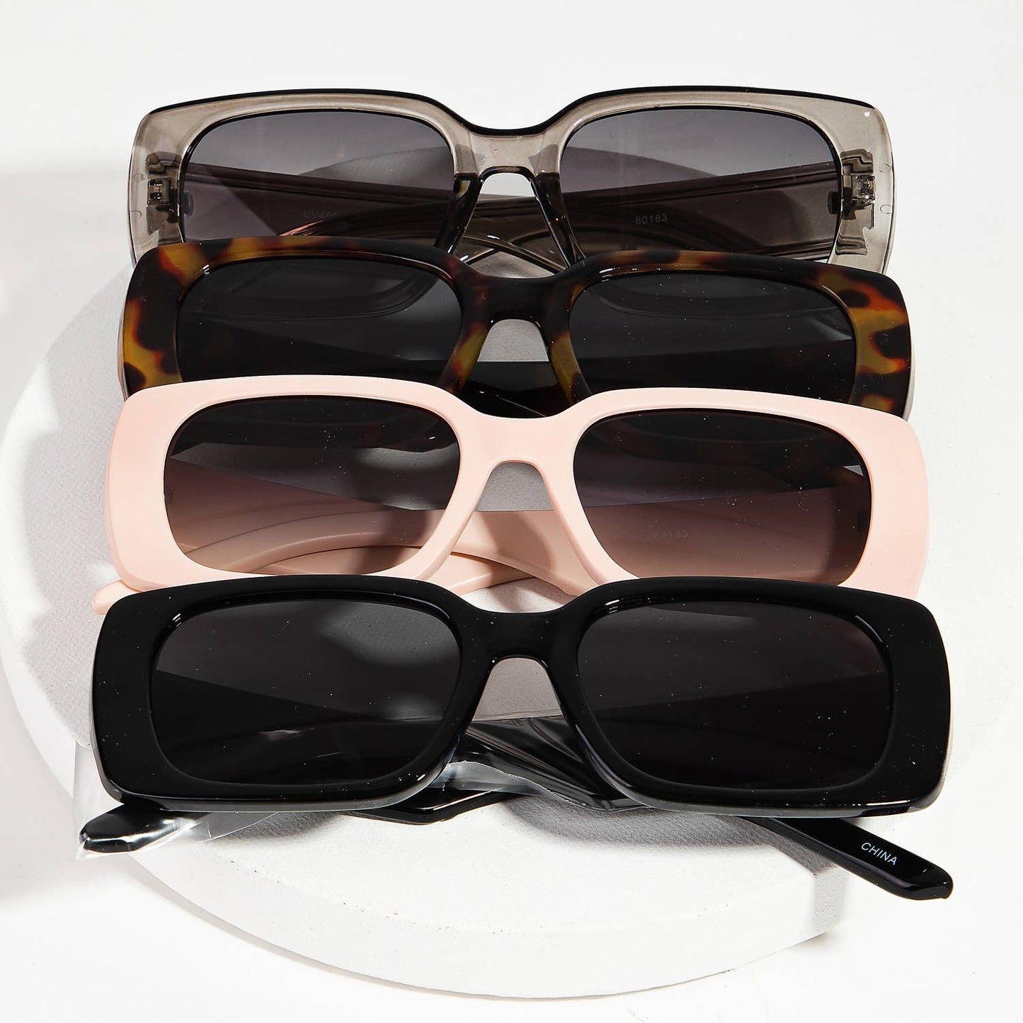 Rounded Rectangular Sunglasses