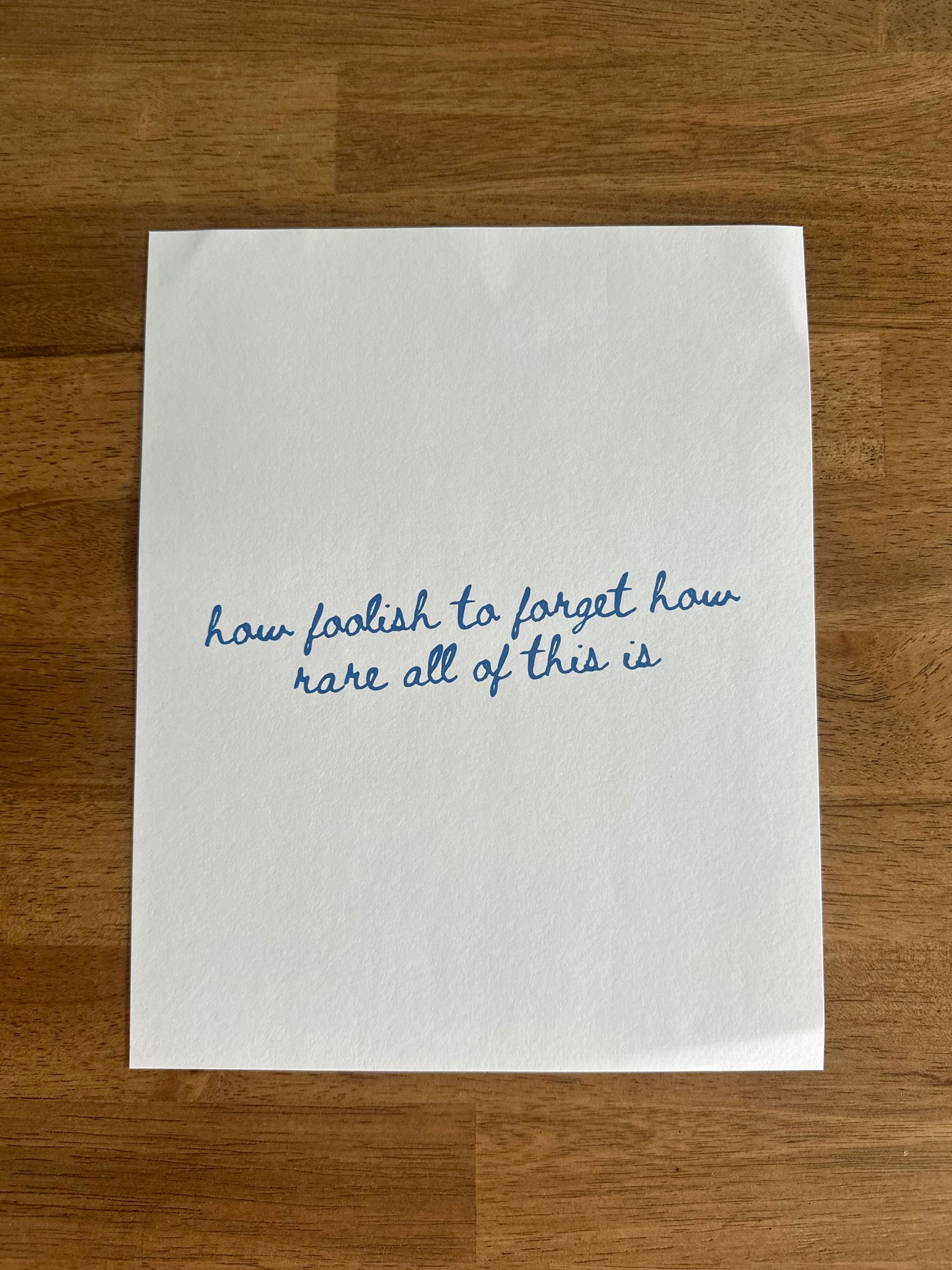 How Foolish To Forget How Rare All Of This Is print, handmade print by Andi Makes,
Rochester, Indiana
Lake Manitou, Indiana
Winamac, Indiana
