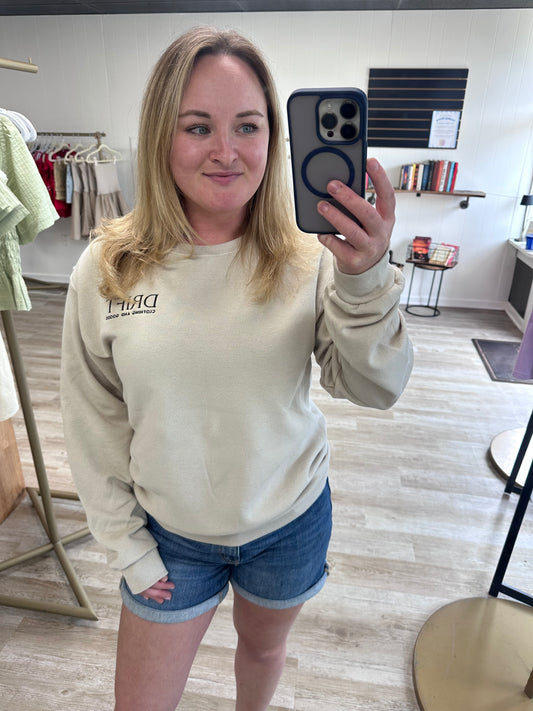 Drift Embroidered Crewneck