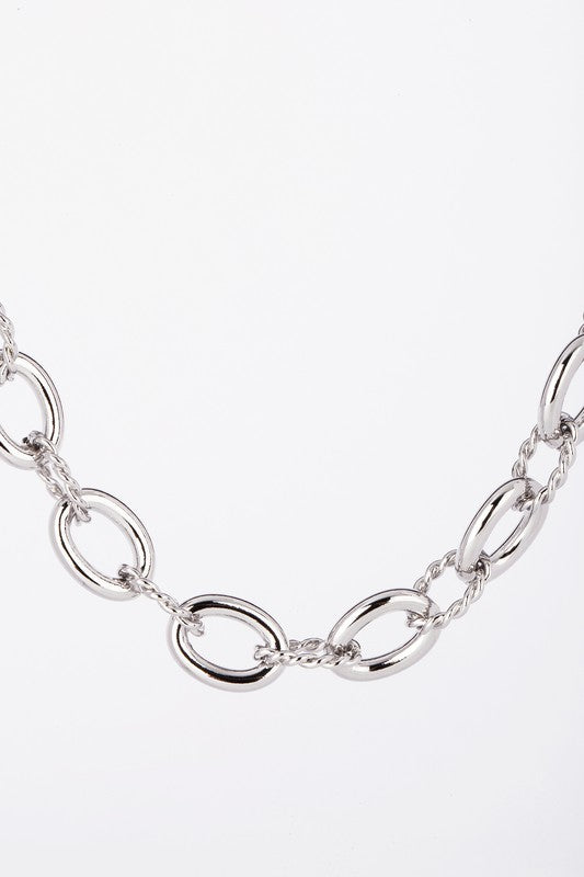 Bold Chain Silver Necklace